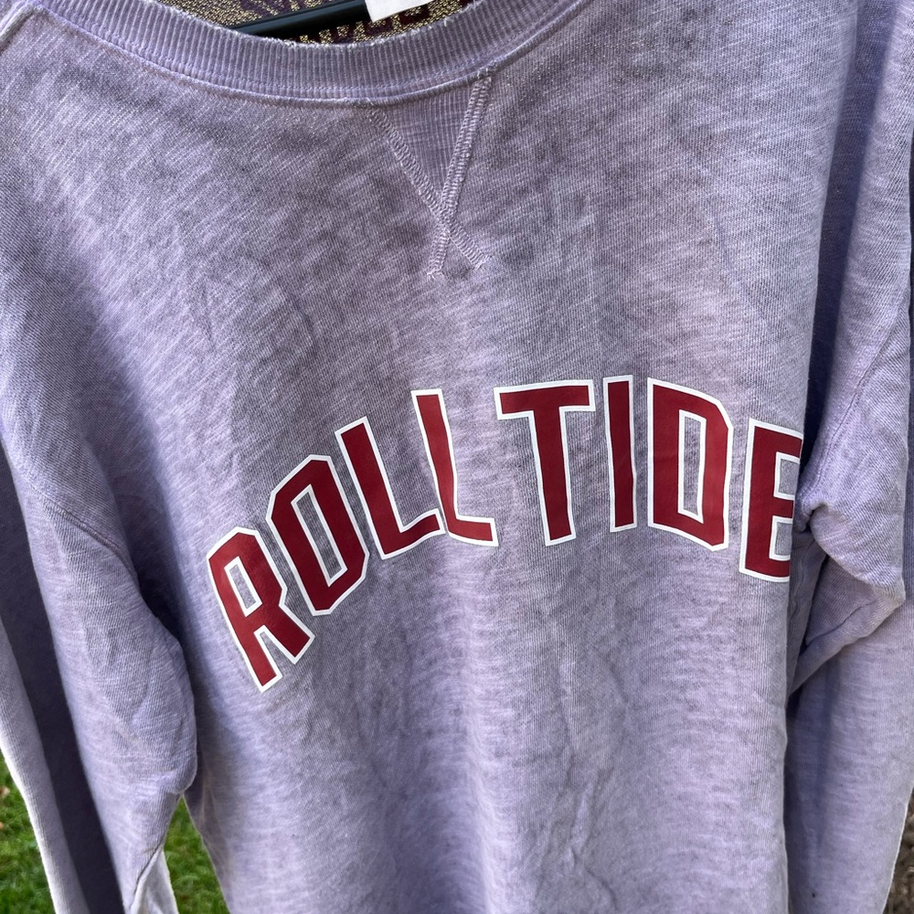 VSPink with 5th & Ocean Roll Tide Bama Lightweight Purple M Sweatshirt